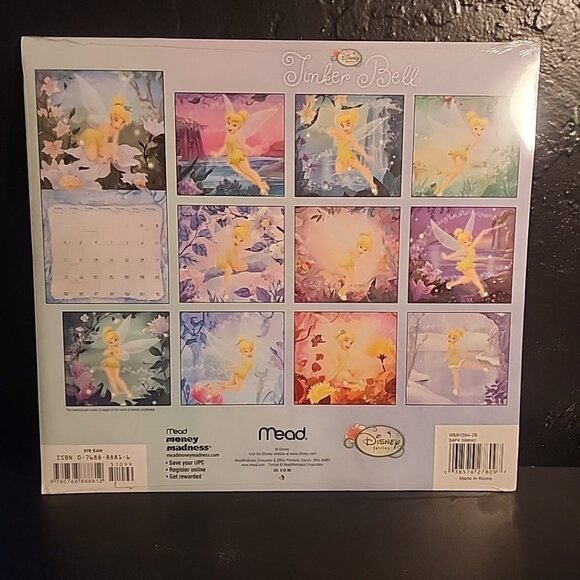 Official 2009 Disney Fairies Tinker Bell Month Wall Calendar NEW - Picture 3 of 8